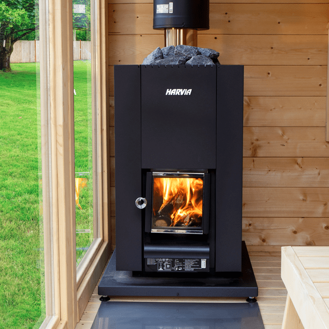 Harvia Linear 18 Compact Wood Burning Sauna Heater